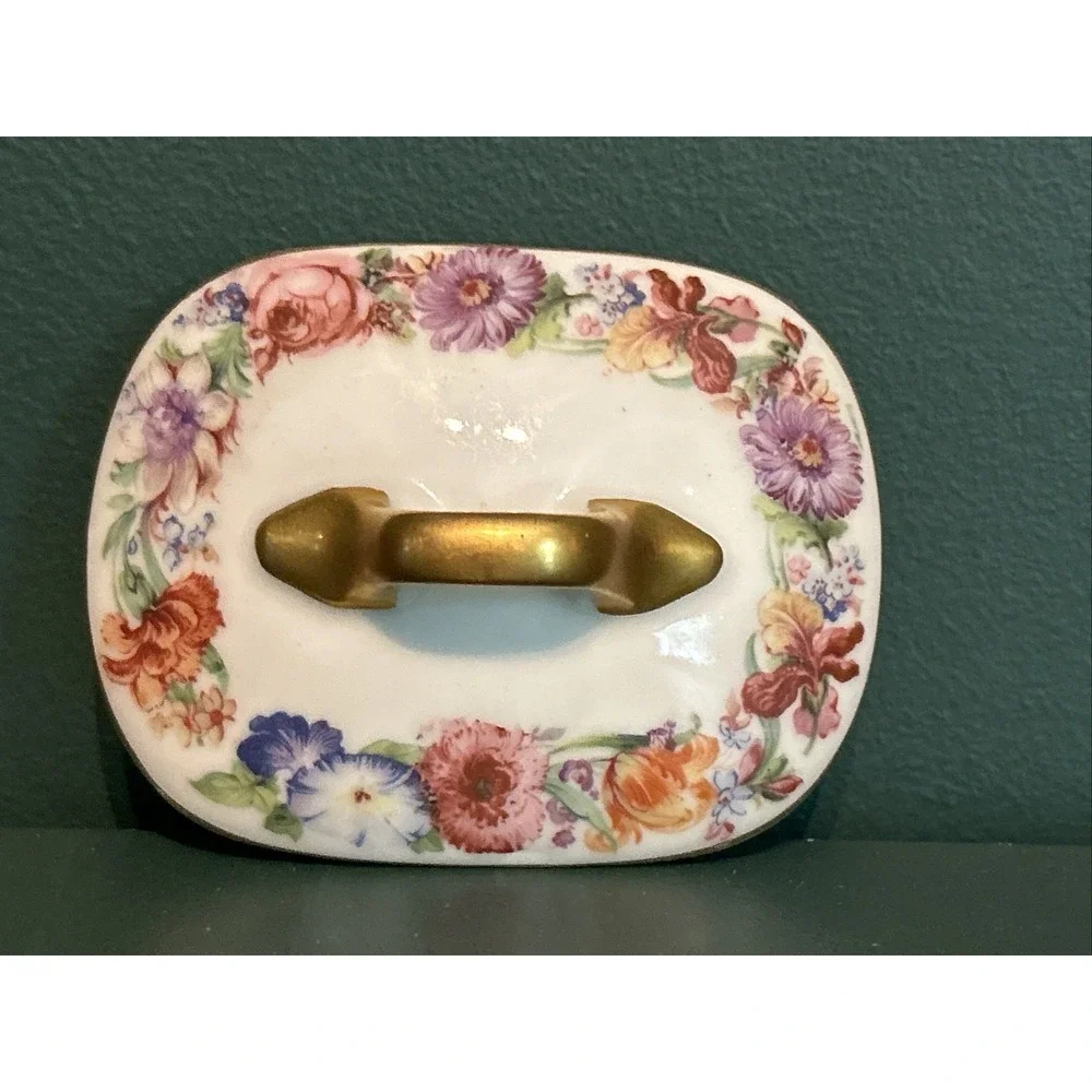 Vintage‎ 1930s Epiag Aich Czechoslovakia Floral Rare Pattern Creamer and Sugar
